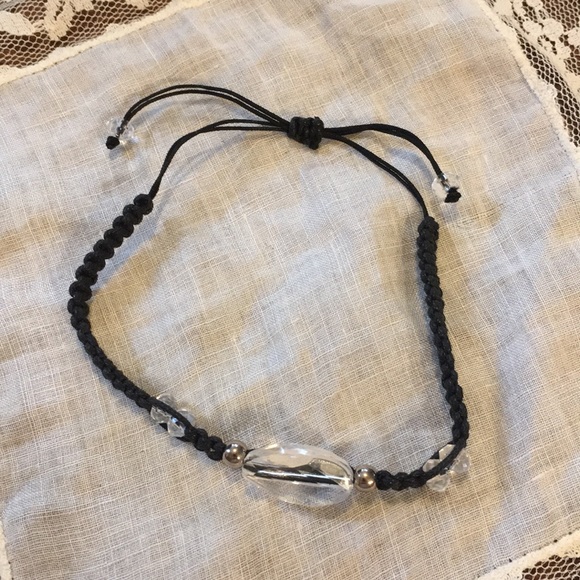 Handmade Crystal Beaded Adjustable Bracelet - Picture 5 of 7